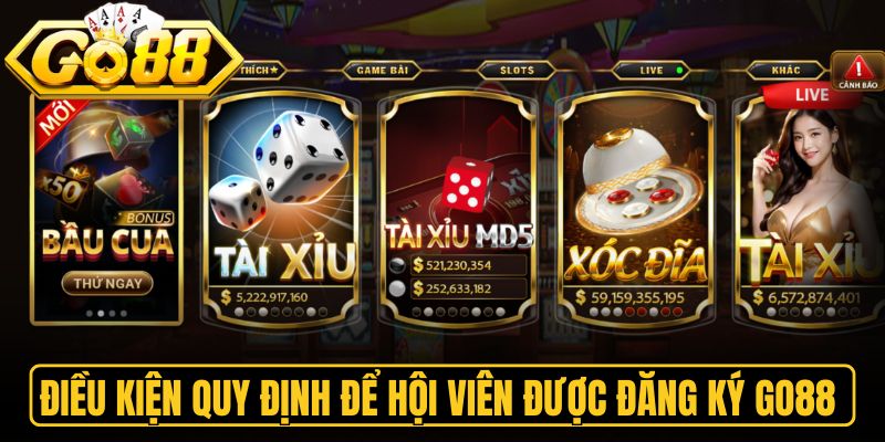 Đăng Ký Go88 Nhanh Chóng Chỉ Với Vài Thao Tác Đơn Giản 2 Điều kiện quy định để hội viên được đăng ký Go88