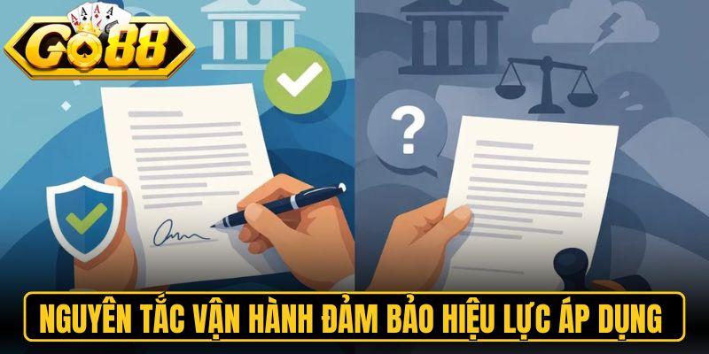 Nguyên tắc vận hành đảm bảo hiệu lực áp dụng 