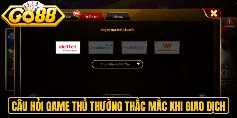 Câu hỏi game thủ thường thắc mắc khi giao dịch